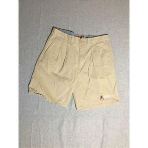 Beige Flat Front Men’s Shorts - Casual Everyday Style